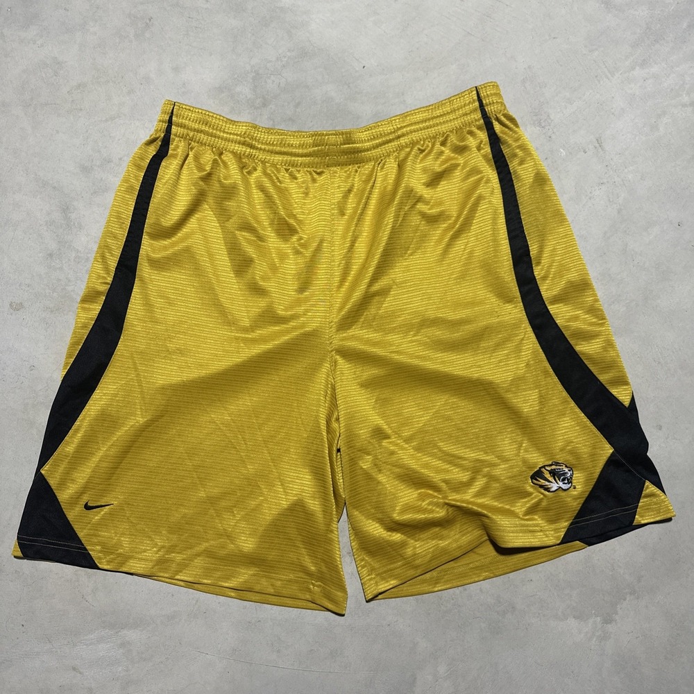 Missouri Tigers MIZZOU Nike Team Dri-Fit Basketball Shorts SZ XL Y2K Baggy